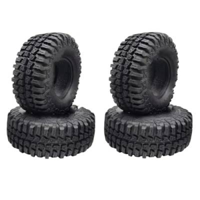 Kompatibel Mit Axial Für SCX10 90046 AXI03007 Für Traxxas D90 1/10 RC Crawler Car Upgrade-Teile 4 STÜCKE 100 MM 1,9 Gummireifen Reifen Rad Zubehör Teile RC Autos von hjuink